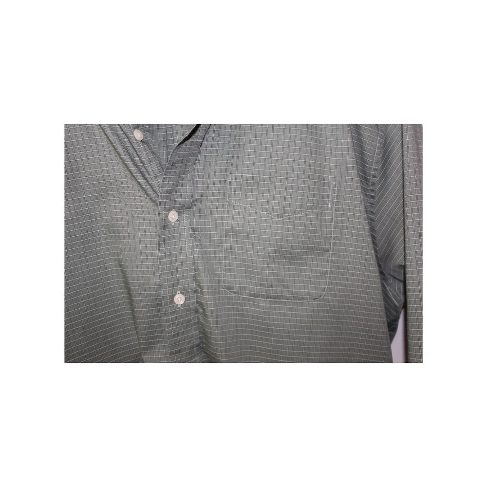 LL Bean Shirt Mens XXL Green Plaid Traditional Short Sleeves Button‎ Up - Picture 4 of 4